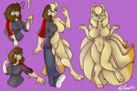  anthro female generation_1_pokemon goo_creature goo_transformation human mammal ninetales nintendo nut-case pokemon pokemon_(species) slime solo summer_(rismic) transformation 