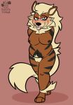  amelia_moore anthro arcanine big_breasts breasts canid female generation_1_pokemon genitals hi_res looking_at_viewer mammal ne0n_trash nintendo nude pokemon pokemon_(species) pussy simple_background slightly_chubby smile solo tongue tongue_out 