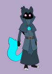  anthro blue_tail felid feline hi_res hood hooded_face magic_user male mammal metal_(artist) metal_(character) solo tail 