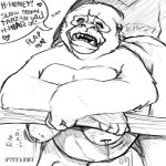  &lt;3 1:1 anthro ape band1tnsfw belly big_breasts black_and_white bodily_fluids breasts dialogue digital_drawing_(artwork) digital_media_(artwork) duo english_text female female_focus from_behind_position graphite_(artwork) haplorhine hi_res kala_(tarzan) lactating male male/female mammal milk moan monochrome navel pencil_(artwork) plap plap_(sound) portrait pregnant primate sex sketch sound_effects speech_bubble tarzan_(disney) text thick_thighs traditional_media_(artwork) 