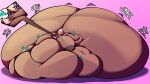  anthro atsuineko belly big_belly big_breasts big_butt breasts brown_body brown_fur brown_tail burping butt eevee fan_character female fur furry generation_1_pokemon huge_belly huge_breasts huge_butt hyper hyper_butt immobile love_handles morbidly_obese nintendo nude obese obese_anthro obese_female overweight overweight_anthro overweight_female pokemon pokemon_(species) rumbling_stomach sandria_suncake tail 