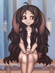  anthro elronya fan_character female freckles hair lagomorph leporid long_hair mammal nude rabbit ronya solo suvi_(elronya) 