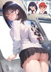  1girl ass gridman_(character) gridman_universe highres looking_back ssss.gridman studiopokotan takarada_rikka 