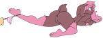  anthro assisted_exposure big_butt blush breasts brown_body brown_fur butt clothed clothing cotton_tail disembodied_hand embarrassed eyelashes female floppy_ears fur generation_4_pokemon genitals hair head_tuft hi_res looking_back lop_ears lopunny lying nintendo nude on_front panties panties_down partially_clothed pink_body pink_fur pink_hair pink_pubes pokemon pokemon_(species) pubes pussy shiny_pokemon simple_background skidd solo thick_thighs tuft underwear underwear_down white_background wide_eyed wide_hips yellow_eyes 