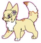  2011 accessory alpha_channel ambiguous_gender black_nose bluekyokitty brown_body brown_fur canid canine digital_drawing_(artwork) digital_media_(artwork) digitigrade eyebrow_through_hair eyebrows eyelashes fennec feral feral_with_hair flat_colors flower flower_in_hair fox full-length_portrait fur hair hair_accessory low_res mammal outline paws pink_eyes pink_outline plant portrait raised_tail sebdoggo simple_background solo standing tail tan_hair translucent translucent_hair transparent_background white_body white_fur yellow_body yellow_fur 