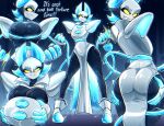  2022 4_fingers absurd_res anthro big_breasts big_butt boots breasts butt clothing deltarune dialogue dress english_text eyelashes felid feline female fingers floating_hands footwear frown hair hi_res holding_butt machine mammal multiple_poses pose rear_view robot short_hair smile solo standing tasque_manager text undertale_(series) white_hair yellow_eyes zzzhadozzz 