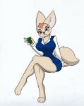  aggretsuko anthro big_breasts blush breasts female fenneko hi_res office_lady pace-maker sanrio small_waist solo thick_thighs wide_hips 