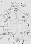  abs absurd_res anthro body_hair bulge canid canine canis chest_hair clothing detailed_bulge hi_res male mammal muscular muscular_male nipples showing_bulge showing_muscles sketch solo unbuckled_belt unbuckled_pants unbuttoned_shirt underwear wolf zourik 