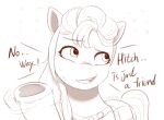  &lt;3 badge bag dialogue earth_pony english_text equid equine female hasbro heart_hooves hi_res hooves horse looking_away looking_up mammal marenlicious mlp_g5 monochrome my_little_pony open_mouth open_smile pony smile sunny_starscout_(mlp) text 