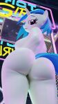  2023 3d_(artwork) 4k 9:16 absurd_res anthro anthrofied big_breasts big_butt blender_(software) blue_hair blue_tail breasts bubble_butt butt butt_focus curvy_figure detailed_background digital_media_(artwork) equid equine eyelashes female floppyhuman friendship_is_magic fur genitals hair hasbro hi_res horn huge_breasts huge_butt inside long_tail looking_at_viewer looking_back looking_back_at_viewer mammal multicolored_hair my_little_pony neon_sign nightclub nude pussy rear_view red_eyes sign solo tail thick_thighs two_tone_hair two_tone_tail unicorn vinyl_scratch_(mlp) voluptuous white_body white_fur wide_hips 