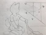  &lt;3 2020 alert anthro canid canine canis clothing domestic_dog female hi_res holding_clothing holding_object kneeling loud_noise loud_sex mammal mother_(lore) nekotanyanneko parent_(lore) raised_tail solo tail 