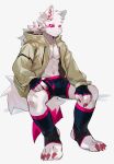  absurd_res hi_res kitai_su male pink_eyes simple_background white_body 