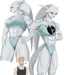  absurd_res alien alien_humanoid anthro clothing duo fan_character female hi_res housewife human humanoid male male/female mammal monsterdude15 muscular muscular_anthro muscular_female size_difference underwear 