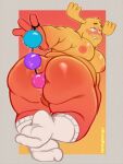  3:4 anal anal_beads anal_masturbation anal_penetration anthro antlers anus big_butt big_pecs bite biting_lip biting_own_lip blush butt cartoon_network clothing fairy footwear footwear_only hi_res horn hunnipanda looking_pleasured male masturbation moobs mostly_nude musclegut muscular muscular_anthro muscular_male nipples orange_body orange_nipples overweight overweight_anthro overweight_male patrick_fitzgerald pecs penetration sex_toy socks socks_only solo the_amazing_world_of_gumball 