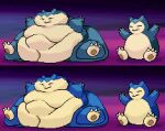  actualblueblu ambiguous_gender animated anthro belly belly_overhang big_butt butt digital_media_(artwork) fangs fat_arms fat_cheeks generation_1_pokemon gradient_background immobile navel nintendo obese open_mouth overweight pixel_(artwork) pokemon pokemon_(species) short_playtime simple_background sitting snorlax teeth thick_thighs third-party_edit yawn 