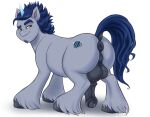  aged_down all_fours alphabittle_blossomforth_(mlp) animal_genitalia animal_penis anus balls big_balls big_butt big_penis blue_hair bodily_fluids butt carminecat chubby_feral chubby_male cutie_mark digital_media_(artwork) dock draft_horse equid equine equine_anus equine_genitalia equine_penis eyebrows facial_hair feral fetlocks fluffy fluffy_tail freckles full-length_portrait fur genital_fluids genitals grey_body grey_fur hair half-erect hasbro hi_res hooves horn horse leg_tuft lidded_eyes looking_back male mammal mane mlp_g5 musclegut muscular muscular_feral muscular_male my_little_pony penis perineum pony portrait precum presenting presenting_anus presenting_hindquarters puffy_anus raised_tail rear_view simple_background slightly_chubby smile smirk smug smug_face solo standing tail thick_eyebrows thick_thighs tuft unicorn white_background wide_hips 