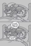  2023 5_fingers after_anal after_sex archie_comics bed dialogue digital_media_(artwork) eulipotyphlan fingers furniture greyscale half-closed_eyes hedgehog hi_res hyoumaru lidded_eyes mammal monochrome narrowed_eyes open_mouth rodent sally_acorn sciurid sega shadow_the_hedgehog sonic_the_hedgehog_(archie) sonic_the_hedgehog_(comics) sonic_the_hedgehog_(series) speech_bubble tree_squirrel wide_eyed 