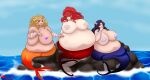  absurd_res belly big_belly big_breasts breasts cleo_sertori emma_gilbert female group h2o:_mermaid_adventures hair hi_res huge_breasts humanoid hyper hyper_belly laugh long_hair m-a-v-e-r-i-c-k marine merfolk overweight rikki_chadwick split_form trio 