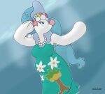  anthro clothed clothing dancer_outfit female generation_7_pokemon hi_res mammal marine mature_female nintendo pinniped pokemon pokemon_(species) primarina seal slightly_chubby zilikslider 