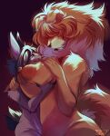  absurd_res anthro areola big_areola big_breasts breast_grab breasts canid canine canis domestic_dog duo ears_up excessive_fluff eye_contact female fluffy fluffy_tail hair hair_over_eyes hand_behind_back hand_on_breast hi_res huge_breasts juno_(charliecorvinus) lagomorph leporid livestock_guardian_dog looking_at_another looking_down looking_up male male/female mammal molosser mountain_dog nervouscherry pastoral_dog rabbit raised_tail size_difference tail tibetan_mountain_dog 