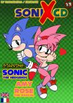  &lt;3 amy_rose anthro bodily_fluids camel_toe clothed clothing cover cover_art cover_page duo eulipotyphlan female footwear hedgehog hi_res male male/female mammal panties raianonzika sega shoes sonic_the_hedgehog sonic_the_hedgehog_(series) sweat sweatdrop topless underwear 