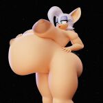  absurd_res adri164 areola bat belly big_areola big_belly big_breasts big_butt big_ears breasts brown_areola butt female hand_on_hip hi_res hyper hyper_belly lipstick makeup mammal navel nipples pregnant rouge_the_bat sega solo sonic_the_hedgehog_(series) 