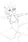  absurd_res anthro bra breasts clothing eevoxx female gesture hi_res mammal mouse murid murine panties rodent sketch solo spread_legs spreading suggestive suggestive_gesture underwear 