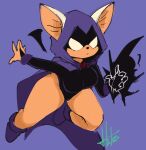  2023 anthro bat breasts clothed clothing cosplay dc_comics empty_eyes female footwear hatsumiilkshake mammal raven_(dc) rouge_the_bat sega shoes simple_background solo sonic_the_hedgehog_(series) teen_titans wide_hips 
