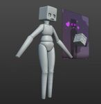  blender_(software) doctor_fastoss enderman female humanoid microsoft minecraft mojang screencap solo unfinished xbox_game_studios 