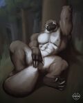  abs anthro claws hi_res looking_at_viewer male mamaubear mammal monotreme muscular muscular_anthro muscular_male nipples pecs platypus solo tail 