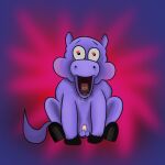  &lt;3 1:1 balls bodily_fluids cuddlybloodily drooling erection feral fluffy_pony fluffy_pony_(species) fur genitals hi_res invalid_tag male mammal open_mouth penis purple_body purple_fur saliva simple_background solo 