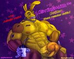  animatronic anthro big_penis english_text five_nights_at_freddy&#039;s five_nights_at_freddy&#039;s_3 gaybarawoof(artist) genitals hair hairy hi_res human lagomorph leporid machine male mammal nastybluepal nipples penis rabbit robot scottgames solo springtrap_(fnaf) text 