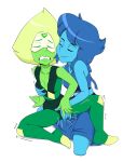  alien breast_grab breasts cartoon_network clothed clothing duo elemental_creature eyes_closed female female/female hand_on_breast hand_on_pussy hi_res lapis_lazuli_(gem_species) lapis_lazuli_(steven_universe) not_furry peridot_(gem_species) peridot_(steven_universe) sex simple_background steven_universe thrumbo_(artist) vaginal white_background 