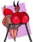  antennae_(anatomy) anthro areola arthropod arthropod_abdomen bent_over big_breasts breast_rest breasts bug_fables cricket cricketly_(bug_fables) female half-closed_eyes hi_res huge_breasts huge_hips huge_thighs insect looking_at_viewer moonsprout_games multicolored_body narrowed_eyes nipples non-mammal_breasts nude orthopterid red_areola red_eyes red_nipples smile solo thick_thighs wide_hips zantanerz_(artist) 