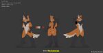  absurd_res anthro canid canine digital_media_(artwork) english_text fur hair hi_res lobo_guara looking_at_viewer male mammal maned_wolf mobwolf_(pocketmob) model_sheet paws pocketmob simple_background smile solo tail text 