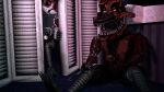  3d_(artwork) animatronic being_watched canid canine claws closet digital_media_(artwork) duo endoskeleton female five_nights_at_freddy&#039;s five_nights_at_freddy&#039;s_4 fox foxofnightmares grey_body hi_res hook humanoid hypersstash6000 looking_at_another machine male male/female mammal masturbation nightmare_foxy_(fnaf) nightmare_mangle_(fnaf) pirate red_body robot scottgames sharp_claws sharp_teeth teeth wardrobe white_body yellow_eyes 