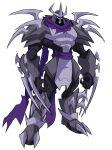  1boy absurdres armor claw_(weapon) claws cyberlord1109 full_armor full_body gloves helmet highres mask ninja purple_scarf red_eyes redesign scarf shoulder_armor shredder_(tmnt) skirt spiked_pauldrons spikes teenage_mutant_ninja_turtles weapon 