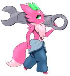  atom clothing female furball hi_res kobold neck_floof overalls reptile scalie tools wrench 