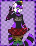  absurd_res ailurid anthro duskooky girly hi_res lux_flare male mammal red_panda solo 