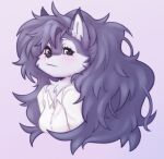  anthro canid canine canis elronya fluffy gift hair mammal portrait ress_(ress_ue) solo wolf 