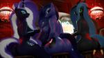  3d_(artwork) absurd_res anthro anthrofied arthropod big_breasts big_butt breasts butt changeling digital_media_(artwork) equid equine female friendship_is_magic group hasbro hi_res horn idw_publishing loveslove mammal my_little_pony my_little_pony_(idw) nightmare_rarity_(idw) nude princess_luna_(mlp) queen_chrysalis_(mlp) trio unicorn 