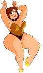  armpits bow bowtie breasts brown_hair curvy fake_tail family_guy high_heels highres large_breasts looking_at_viewer meg_griffin nail_polish non-web_source playboy_bunny plump pubic_hair shortstack tail thick_thighs thighs transparent_background wide_hips 