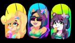  activision alex-toons anthro beverage bikini breasts clothing coco_bandicoot crash_bandicoot_(series) crash_team_racing_(series) crash_team_racing_nitro-fueled female female/female fur group liz_bandicoot smile swimwear trio yaya_panda 