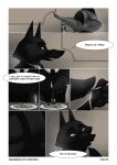  anthro au biped border canid canine canis clothed clothing comic dialogue disney english_text eulipotyphlan food foxxj fur hair hi_res male mammal mr_big noir open_mouth shrew simple_background smile speech_bubble sunderance text wolf zootopia 