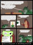  anthro black_horn coalt comic computer dialogue dragon duo english_text female five_frame_image fur furaffinity furaffinity_logo furred_dragon green_body green_eyes green_scales hair hi_res holding_object holding_paper horn inside laptop male membrane_(anatomy) membranous_wings multi_horn orange_hair page_number paper patreon patreon_logo red_body red_fur rimentus scales scalie scylla_(rimentus) speech_bubble tan_body tan_fur text url western_dragon wingless_dragon wings 