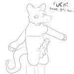  2023 absurd_res anonymous_artist anthro big_penis bottomless clothed clothing female genitals hi_res huge_penis line_art mammal murid murine penis plague_(character) rat rodent sketch solo solo_focus topwear trans_(lore) trans_woman_(lore) 