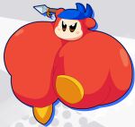  absurd_res ambiguous_gender bandana_waddle_dee bandanna cyandrive98 hi_res holding_object holding_spear holding_weapon huge_thighs hyper hyper_thighs kerchief kirby_(series) melee_weapon narrowed_eyes nintendo not_furry nude orange_body polearm solo spear thick_thighs waddle_dee waddling_head weapon 