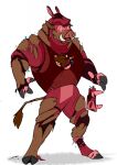  binturongboy clothing costume hi_res malfunction mammal mask suid suina through_technology torn_clothing transformation warthog wild_kratts wire 