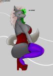  absurd_res animatronic anthro big_breasts breasts canid canine canis clothing female five_nights_at_freddy&#039;s five_nights_at_freddy&#039;s:_security_breach footwear hi_res high_heels imminent_sex kneeling legwear liafurr machine mammal mature_female piercing robot roxanne_wolf_(fnaf) scottgames smile solo steel_wool_studios stockings submissive submissive_female thick_thighs tight_clothing wolf 
