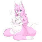  anthro blush bodily_fluids breast_milking breasts butt canid canine canxue clothing female fingers fox fur genitals hair holyhorizon human humanoid lactating long_hair mammal milk nipples nude pawpads portrait pussy sex slightly_chubby slightly_chubby_female smile solo tail text 